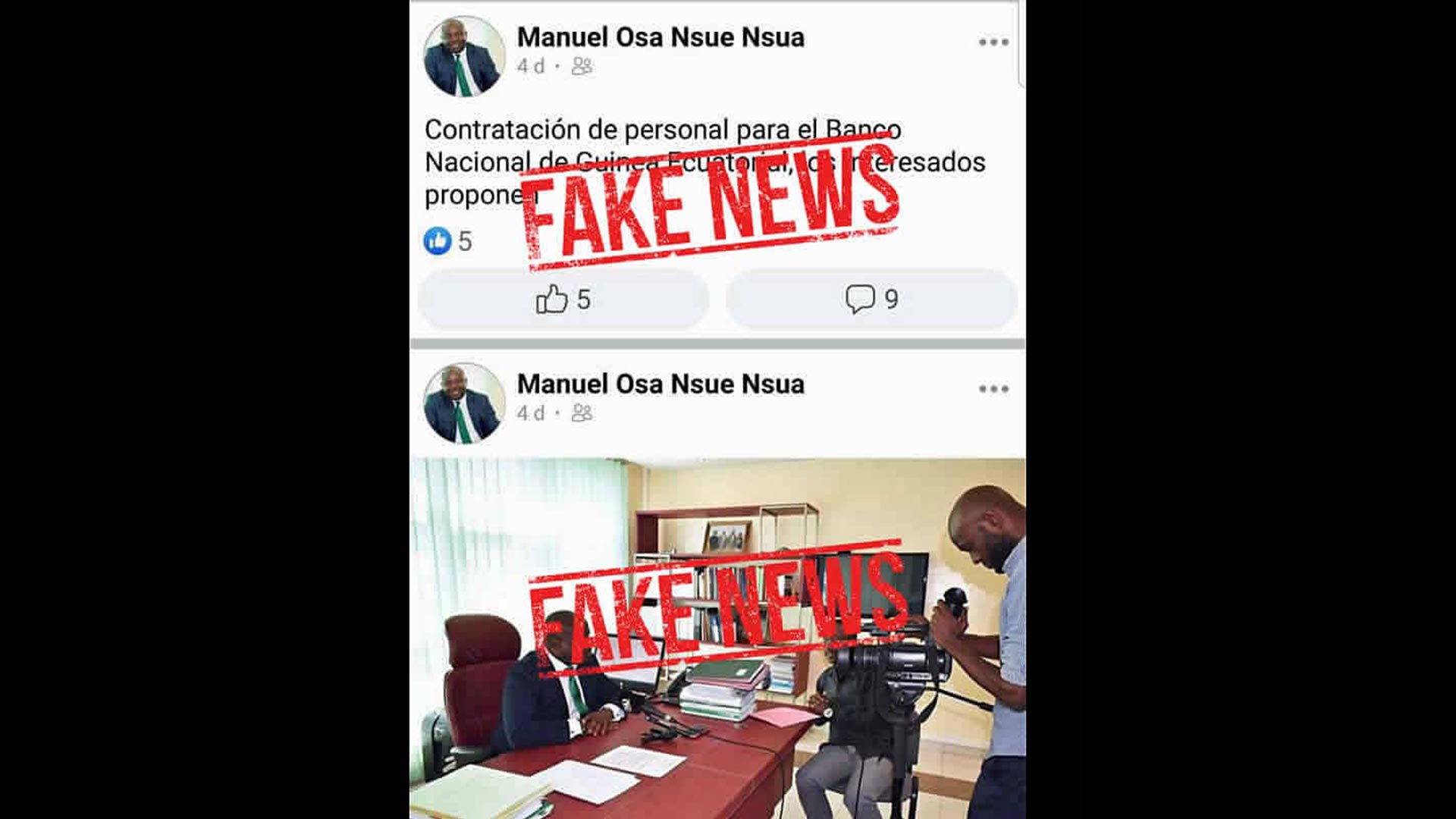 Comunicado Oficial sobre el perfil falso en Facebook del Director General de BANGE