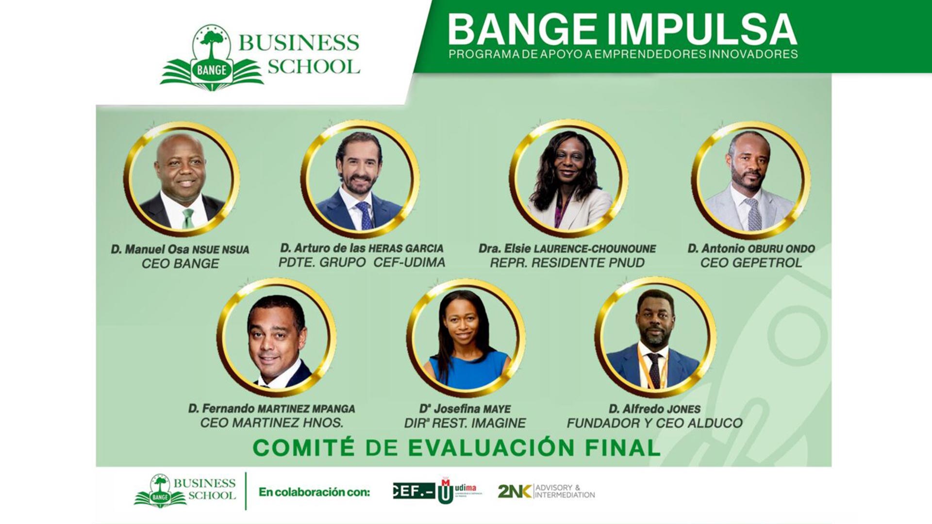 BANGE IMPULSA comunica la composición del jurado que determinará los proyectos ganadores