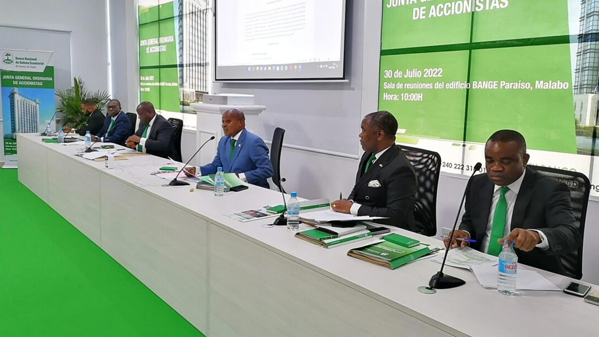 El Banco Nacional de Guinea Ecuatorial celebra su Junta Ordinaria de Accionistas y cierra el ejercicio 2021 con un resultado neto de 2.578 millones FCFA, más del 100% en comparación del cierre del año 2020